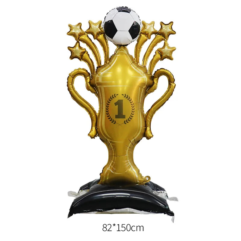 Balões de futebol copa do mundo 4D troféu da Copa do Mundo decorações de festa futebol