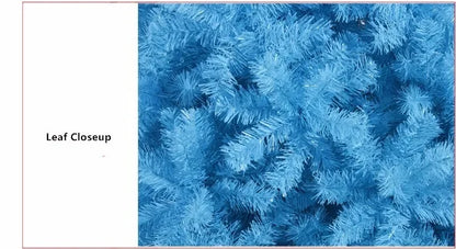 Árvore de Natal azul Claro Premium PVC Artificial Pinheiro suporte de metal decorações