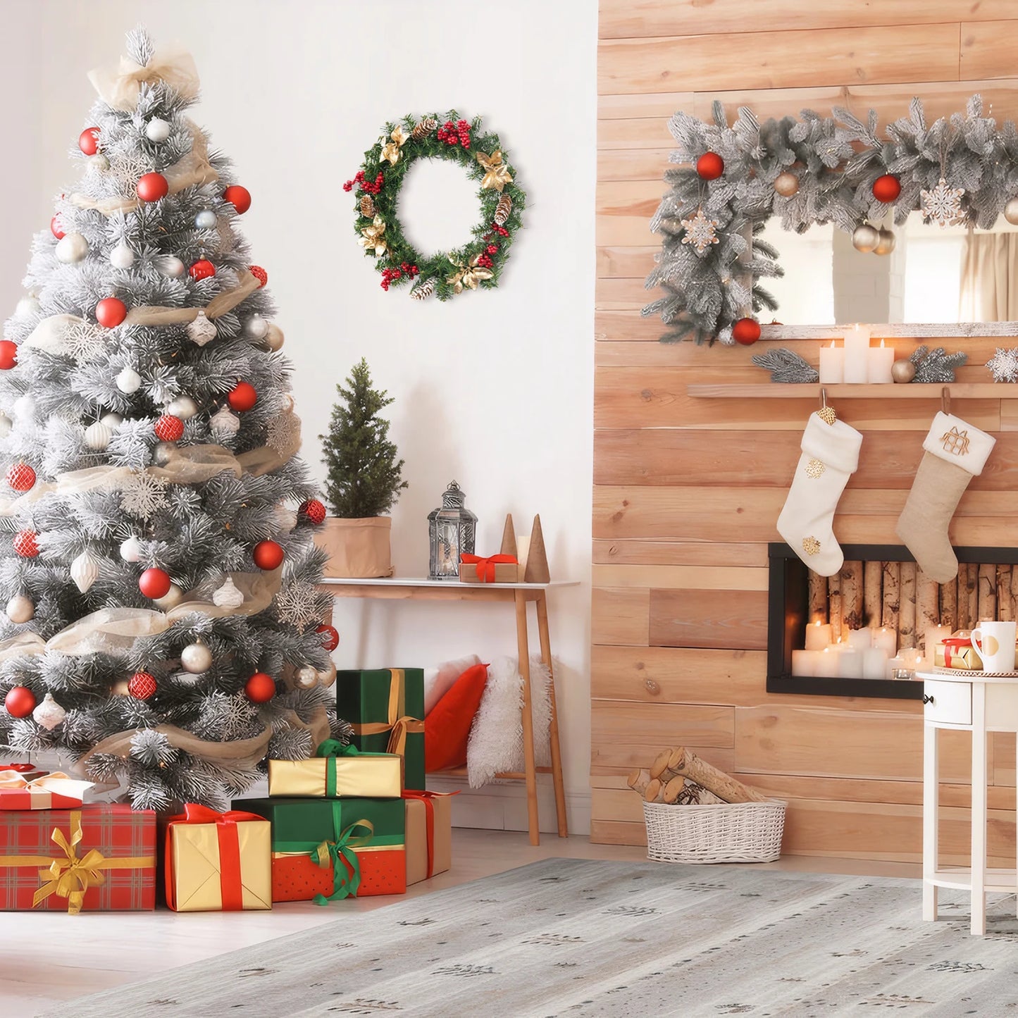 Guirlanda De Natal Enfeite De Guirlanda De Natal Decoração De Natal Decoração Pendurada