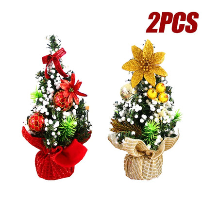 Mini Árvores de Natal 3 Peças Árvore de Natal de Mesa 20cm Decoração de Árvore de Natal