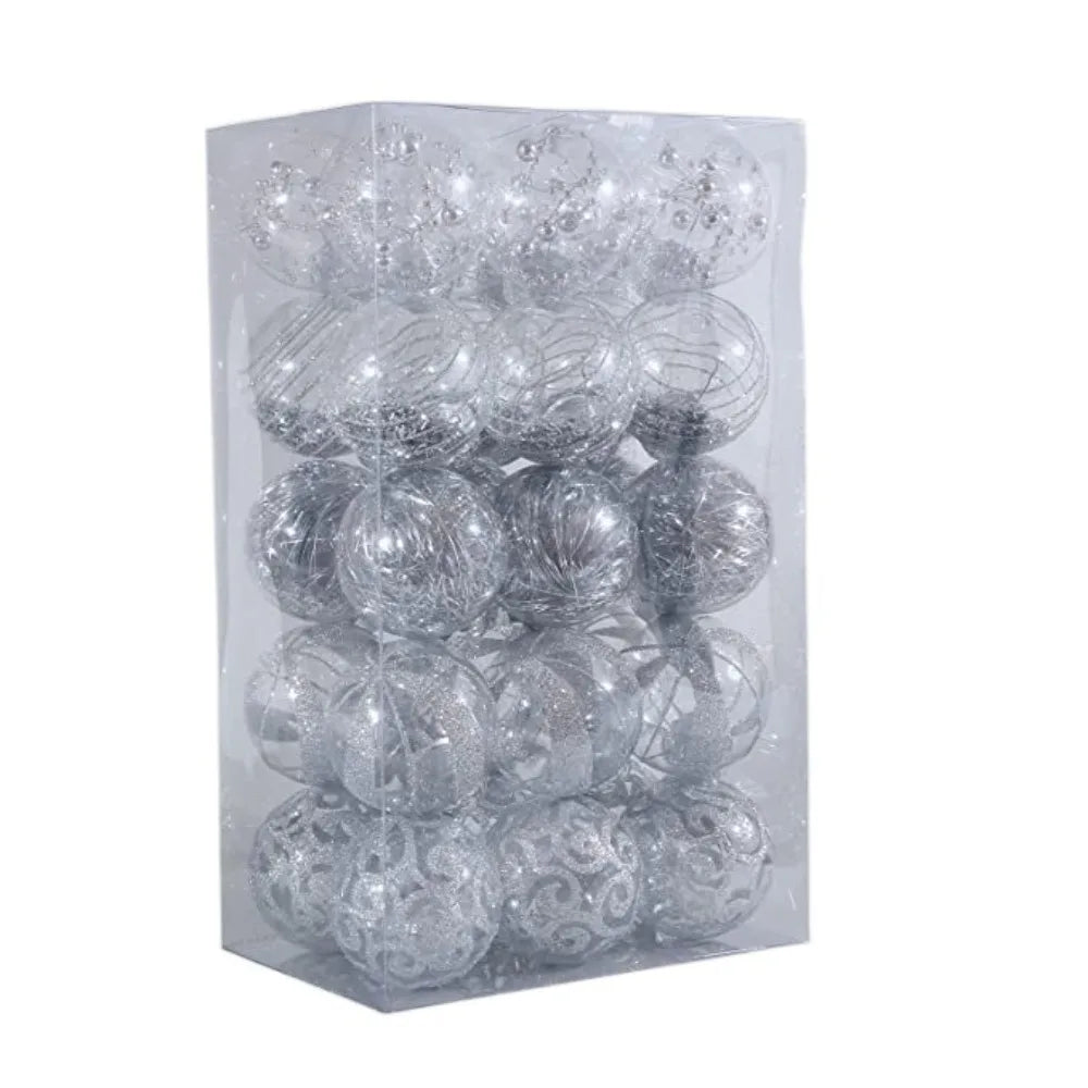 Bola de Natal para Pendurar, Conjunto de 30 Bolas Decorativas de 31cm*12.2 Pol. Natal