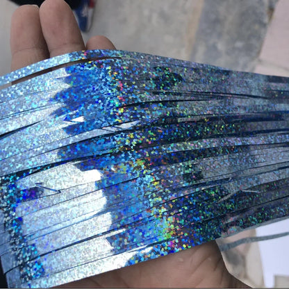 Kit 1 Cortinas Metalizadas Para Festas Fitas Franja Aniversario (Dourado)