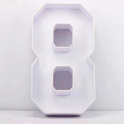 Letras Gigante Moldura para balões, moldura de mosaico de 73 cm, balões reutilizáveis