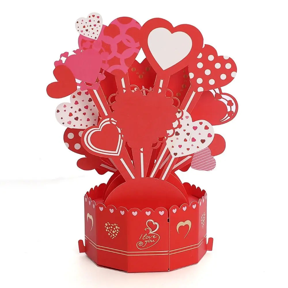 Cartão Pop Up 3D da Filha Cartões Feliz Dia das Mães para Melhor Mãe Cartão 3D Envelope