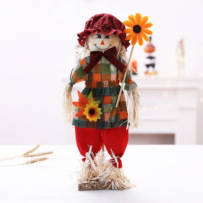 Kit Boneco Espantalho Decorativo para Festa Junina - Januário e Lindinha 40cm*20cm