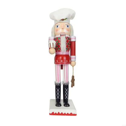 Quebra-nozes Brinquedo De Noz Estatueta De Soldado De Nogueira Chef Noz Centro 38cm
