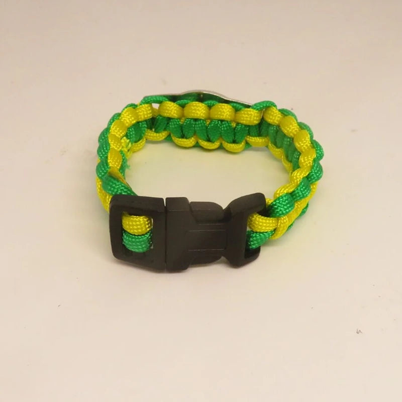 Pulseira de bandeira nacional elemento bandeira do Brasil jogo de futebol equipe torcendo