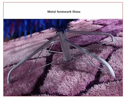 Árvore de Natal, árvore de Natal artificial azul real sem iluminação de 5 pés, árvore cor azul