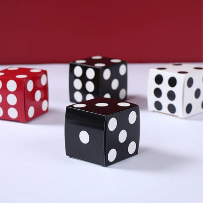 Caixas de presente com 12 peças de dados de 8 x 8 x 8 polegadas, decorações para festas