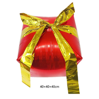 Kit de Balões de Natal, Decoração de Natal com Papai Noel e Boneco de Neve e Presente