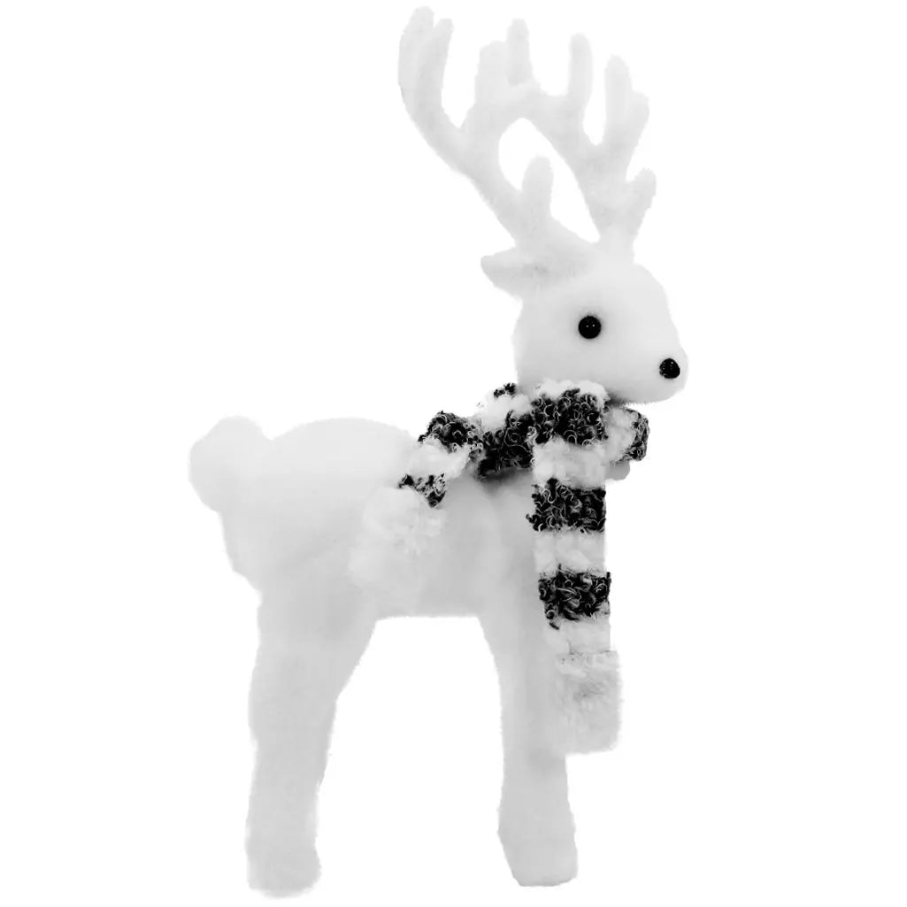 Boneco Natal Enfeite Natalino Rena Felpuda 28cm Rena Felpuda Enfeite Natalino