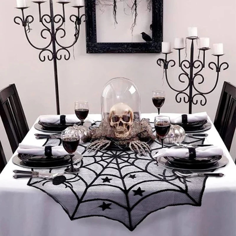 Montar Kit Decoração Festa Halloween: Painel Mesa + 4 Balões Metalizados +5 Bexigas