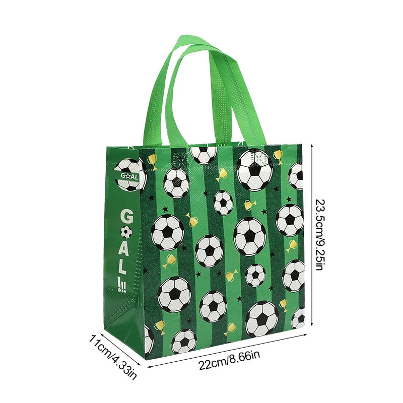 Bolsas Copa do Mundo De Tecido Não Tecido Com Tema Futebol, 5/10 Peças e Embalagem