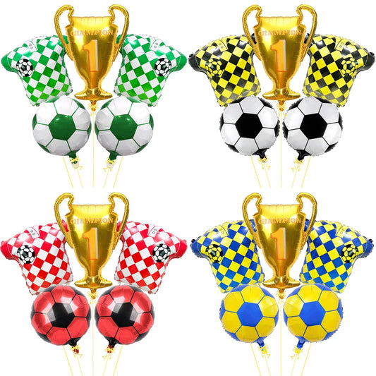 Camisa Copa do Mundo 5 peças Balão Metalizado Camisa 10 Brasil Futebol Copa Do Mundo