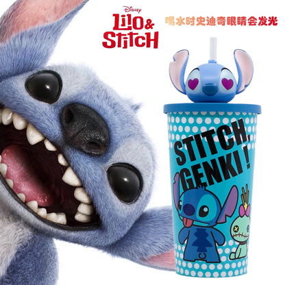 Kit Lilo & Stitch copo colecionável temático Stitch Oficial (Lilo & Stitch) – copo isolado canudo