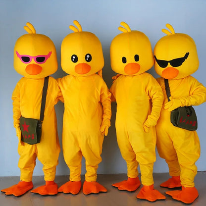 Fantasia Adulto Pintinho Amarelinho Amarela - Terno de Pintinho Amarelo de Corpo Inteiro Adulto