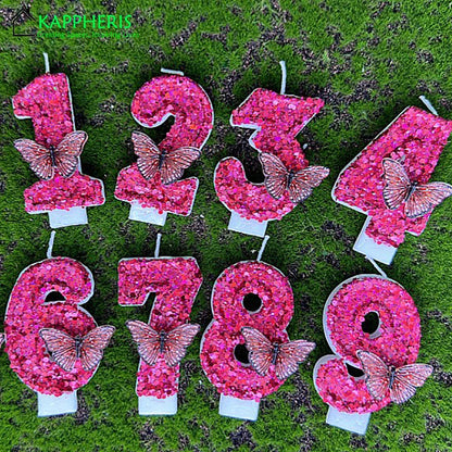 Velas com número de aniversário de 7 cm, velas de aniversário, design 3D, bolo aniversário