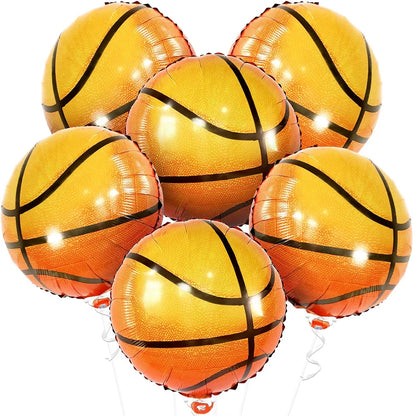 6 peças de balões de folha com tema esportivo, balões de beisebol de 18 polegadas balões