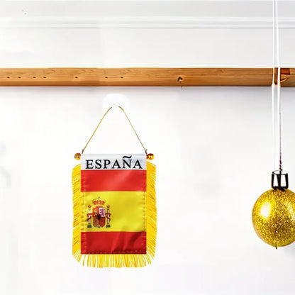 Flamula Mini Bandeira de Brasil Pacote com 1 bandeiras para pendurar janela do Brasil, mini