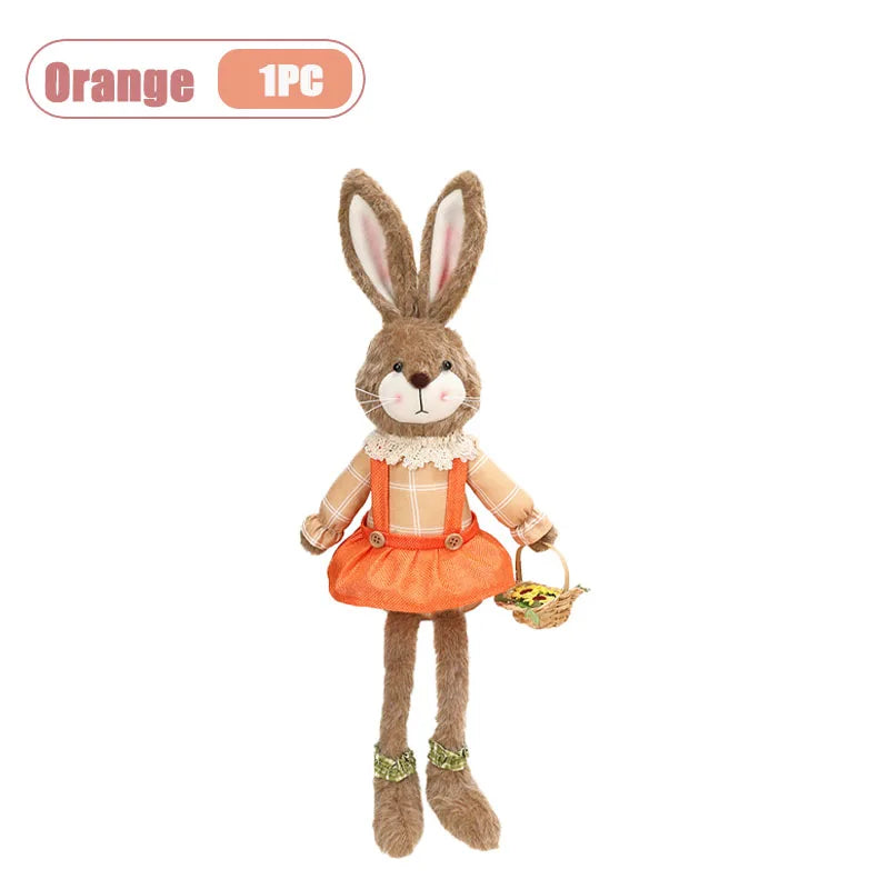 Coelho Páscoa Rústico Conjunto de 2 decoração páscoa estátuas coelho 59cm decoração