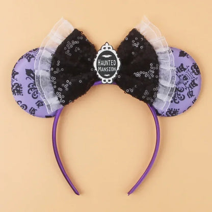 Tiaras Acessórios Disney Conjunto de 1 tiaras com orelhas rato para o Halloween, lantejoulas