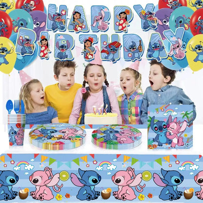 Kit Decoração Festa de Aniversário Infantil Stitch Doces