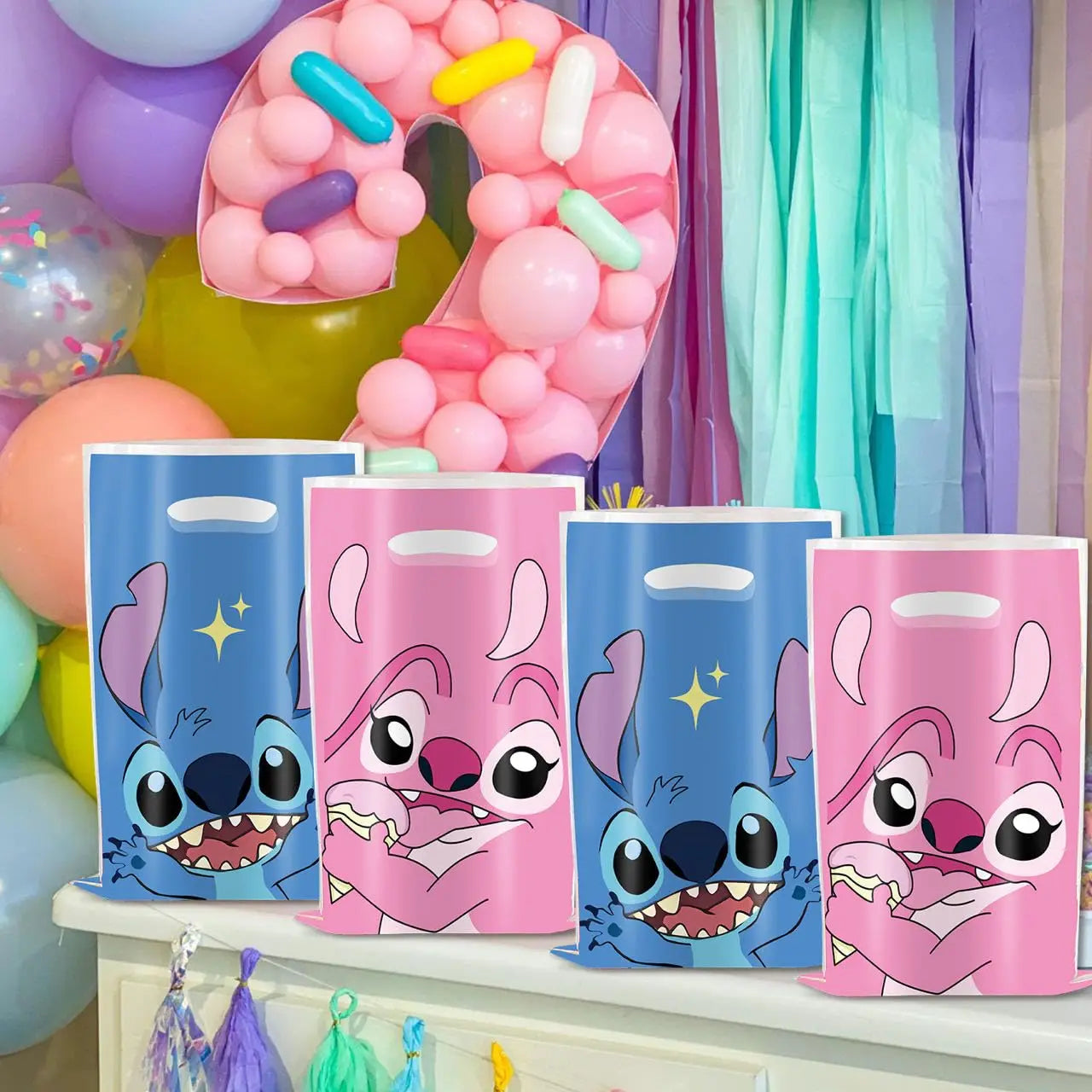 Itens lilo & stitch personalizados Saquinhos Surpresa Aniversário Disney Stitch & Angel