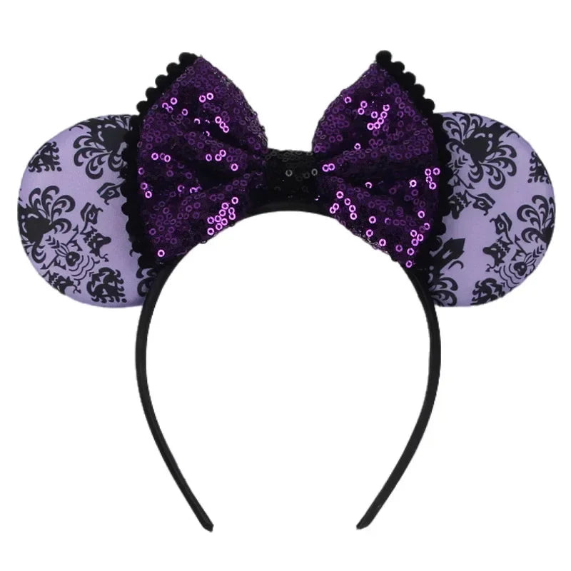 Tiaras Acessórios Disney Conjunto de 1 tiaras com orelhas rato para o Halloween, lantejoulas
