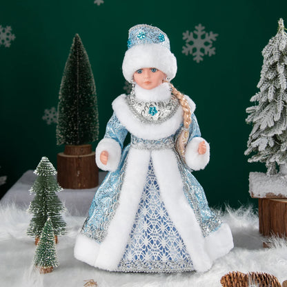 Natal Papai Noel Menino Menina Russa Música Eletrônica Ornamentos Decoração Natal