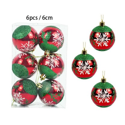 Bola de natal glitter Conjunto de 24 peças de decorações de Natal com bolas Natal  bolas