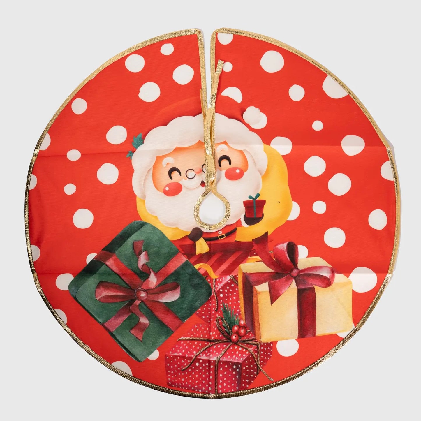 Saia Árvore de Natal Temática Papai Noel 60cm e Saia Para Árvore de Natal Temática Papai