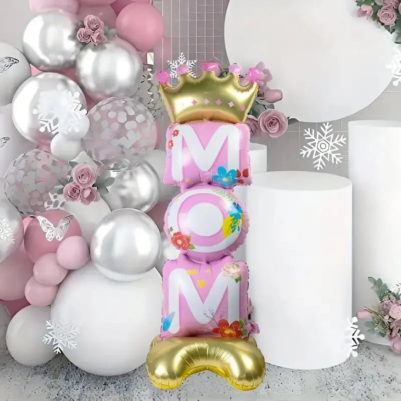 Balões para o Dia das Mães, balões para o Dia das Mães, balões metalizados Feliz Dia Mama