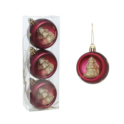 Kit enfeites coloridos árvore de Natal Pingentes De Enfeites De Natal De Plástico Decoração