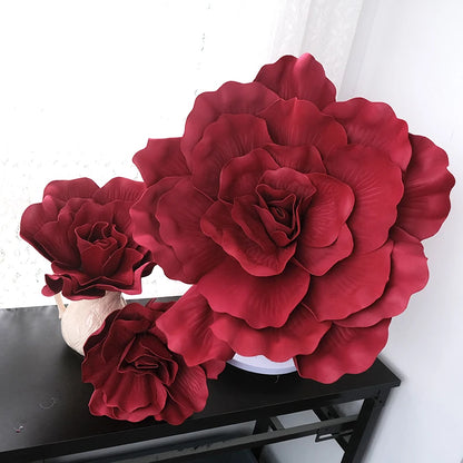 Decoração de flores de papel 3D de 40,6 cm para parede, flores de papel gigantes, flores