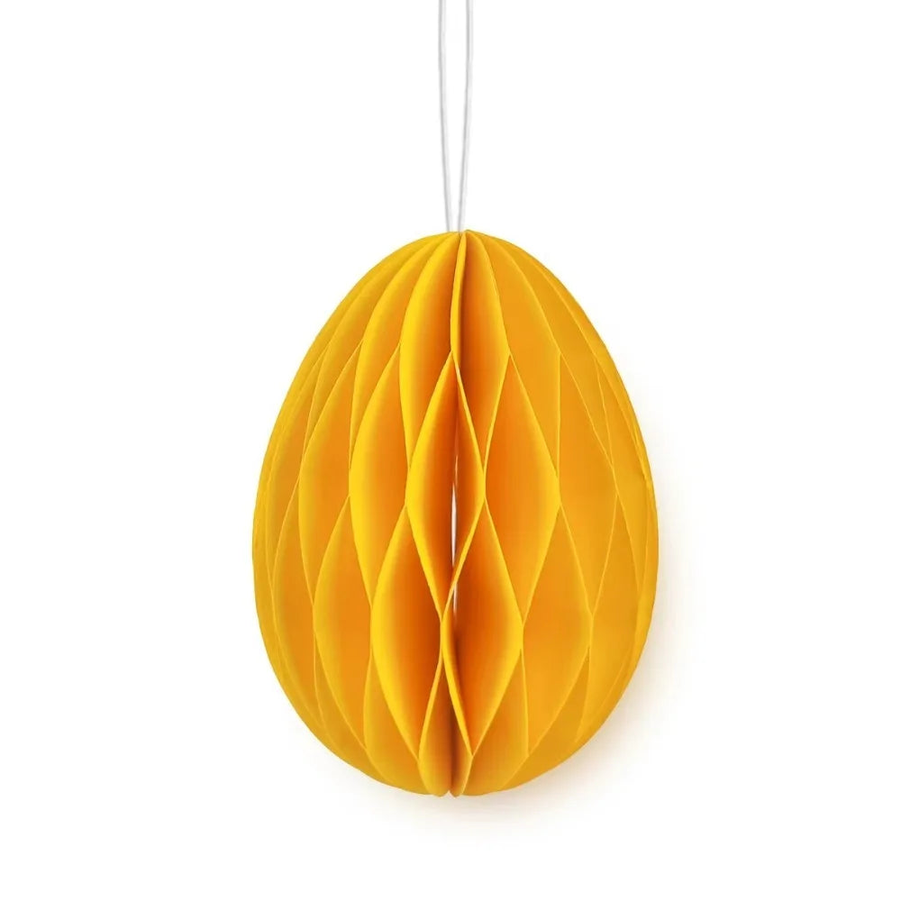 Ovo de Páscoa Decorativo 3D em Formato de Favo de Mel para Pendurar na Parede - Verde