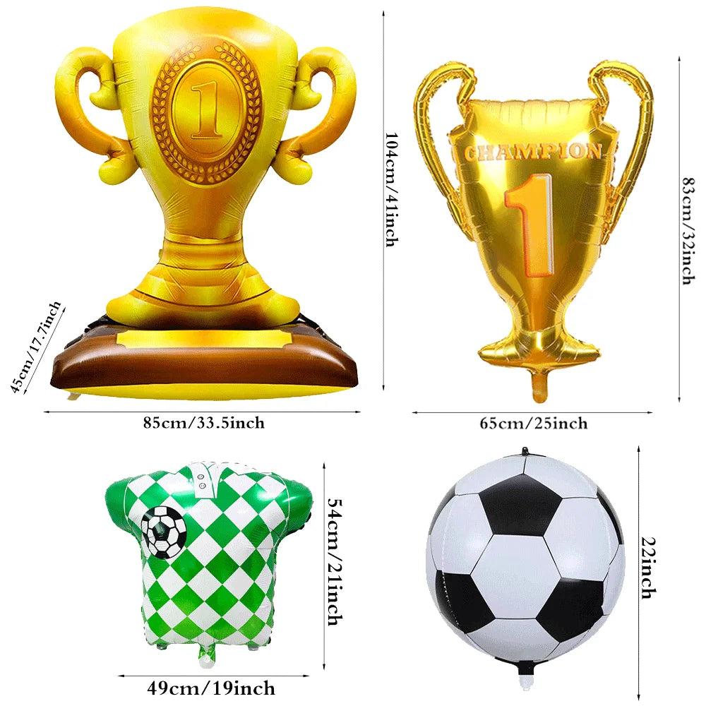 Balão de Futebol Copa do Mundo Camisa, Preto, Pacote com 6, Balão em Formato de Camisa