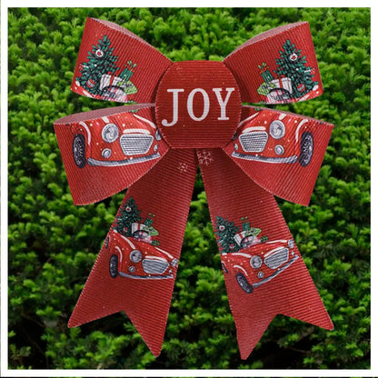 Enfeite Árvore Natal Laço Vermelho Decorado 2 Peças 17cm*14cm Laço grande de Natal