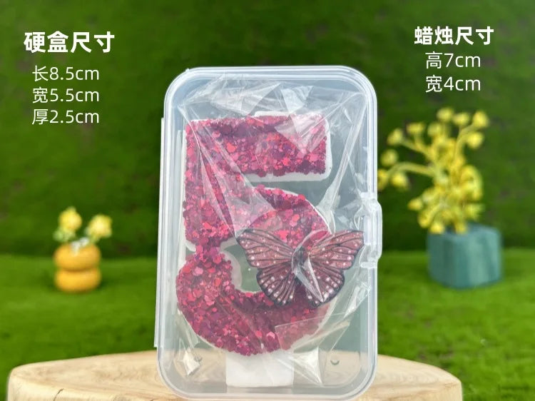 Velas com número de aniversário de 7 cm, velas de aniversário, design 3D, bolo aniversário