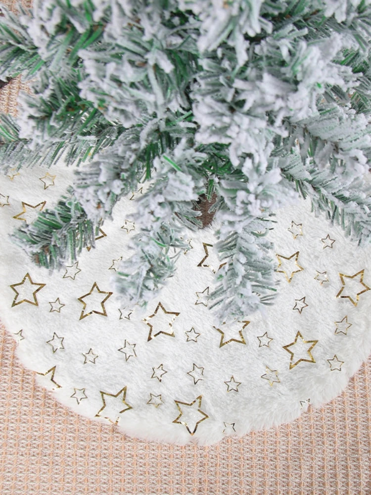 1 Peças Mini Saia para Árvore de Natal Tapete Macio para Árvore de Natal para Decoração