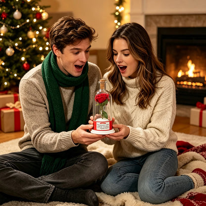 Garrafas Decorativas de Vidro com Gravador de Cenários em Miniatura Agradável  Mensagem (Enfeites de Natal)