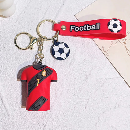 Chaveiro Copa do Mundo de jérsei chaveiro bola de futebol,  chaveiros da Copa do Mundo
