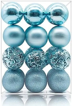 Decoração Para Árvore De Natal, Bolas De Natal Azul