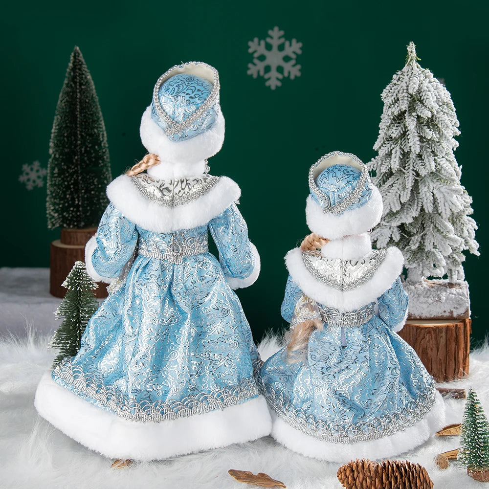 Natal Papai Noel Menino Menina Russa Música Eletrônica Ornamentos Decoração Natal