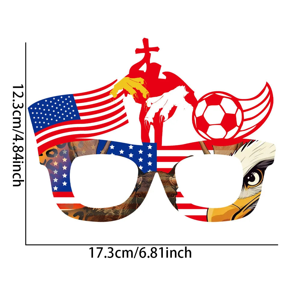 Óculos Sol Bandeira Copa do Mundo 1 Peça Decorações Para Festa Com Tema De  Futebol