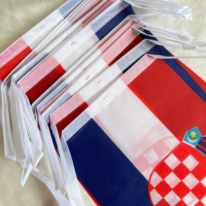 Bandeirinhas croata de bandeirinha croata | Bandeira de 20 x 14 cm | Poliéster eventos