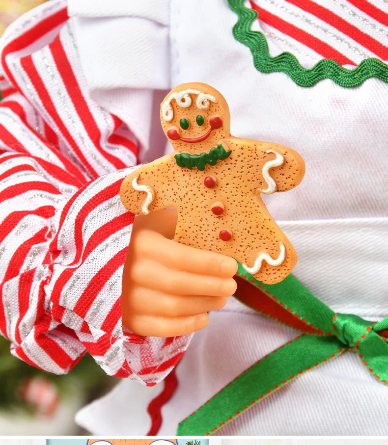 Bonecos de Natal Papai e Mamãe Noel Casal Papai Noel e Mamãe Noel Confeiteiro Gourmet