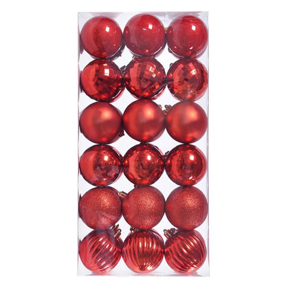 Bola de Natal 17.5cm*8.5cm*6cm Pacote 36 Enfeites Natal Decorações Bola Inquebráveis