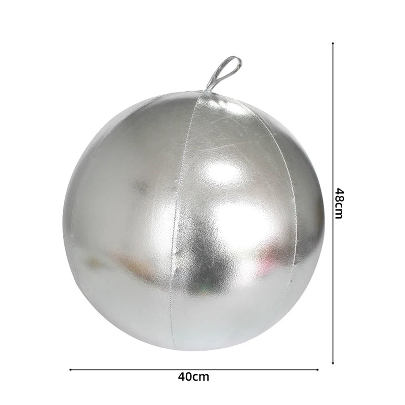 Bola de Natal Gigante Inflável para Decoração, Natalinas Coloridas Cenários Fotográficos