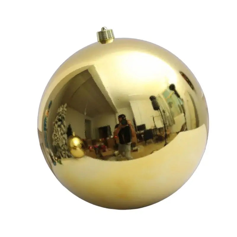 Bola Natal Brilhante para Shopping Center, Bola Decorativa Natal 40cm Brilhante