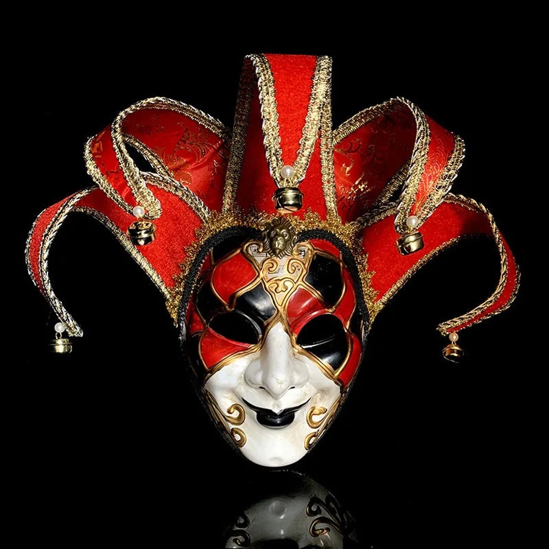 Máscara de baile de máscaras veneziana, máscara facial completa, máscara cosplay